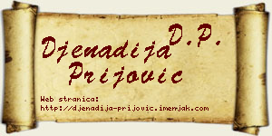 Đenadija Prijović vizit kartica